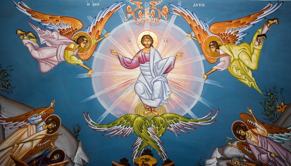 ascension of christ, iconography, painting