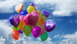 balloons, party, colors